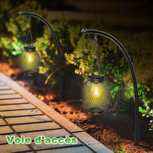 Lanterne Solari A Mosaico In Vetro Per Esterni, Luci Solari Sospese, Impermeabili, Per Giardino Patio Feste Art Deco 1 Pz 76092309