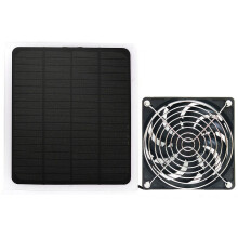 Ventilatore solare per pollaio da 10 W, piccolo ventilatore di estrazione impermeabile con rete di sicurezza