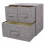 Cloth Storage Box, Storage Container with Handle, Drawer Organizer with Lid, Collapsible Socks Storage 2