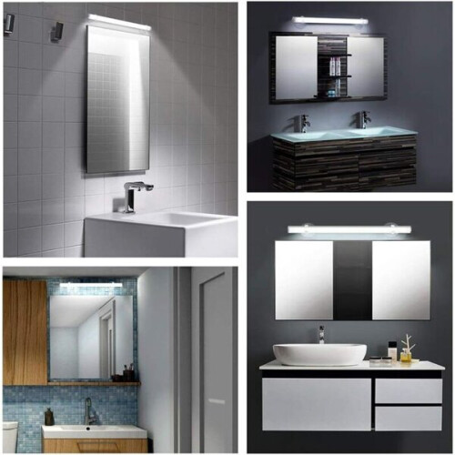 Rechargeable Wireless LED Wall Light with Touch Control for Bathroom Makeup Mirror 2