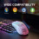 Mouse wireless RGB wireless predefinito 1