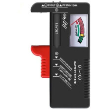 Tester universale per batterie, tester di tensione per batterie AA AAA CD 9V 1,5V con serratura a chiave