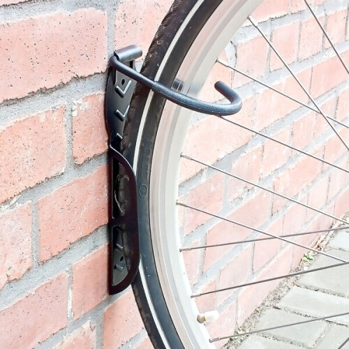 set portabici da appendere al muro, nero 2