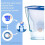 Water filter cartridge, Brita Maxtra Plus replacement, Marella water filter jug refill (6 pcs.) 1