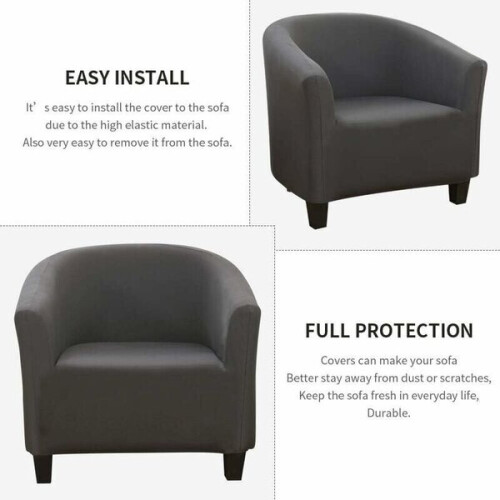 Funda de sillón transformable y elástica, fácil de instalar y lavar. Funda de sillón Chesterfield. 2
