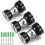 Magnetischer Türstopper (3er-Pack), Edelstahl zur Wand- oder Bodenbefestigung mit Schrauben (55 x 34 3