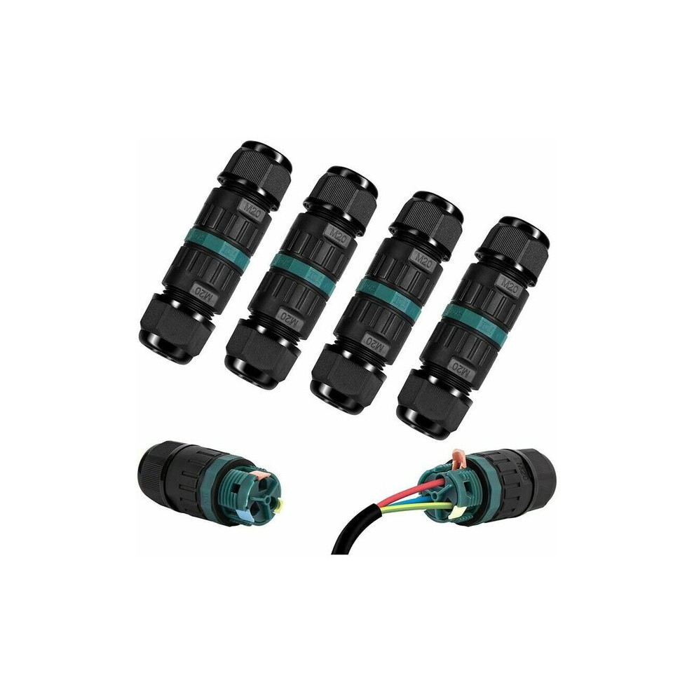 Boîte De Jonction étanche IP68 MC Power - 4 Voies - 129x119x56 Mm - 1 Entrée 3 Sorties - Pour Extérieur