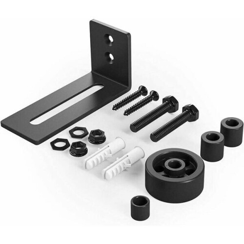 2pcs Multi Function Barn Door Bottom Floor Guide Adjustable Roller Floor Guide for Sliding Doors 2
