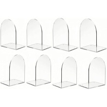 8 Stück Buchhalter aus Acryl, stabiler Buchhalter, transparenter Tischhalter, Geschenk für Schlafzimmer,
