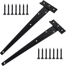stuks Heavy Duty T-deurscharnieren met bevestigingsschroeven 300 mm gegalvaniseerde T-deurscharnieren