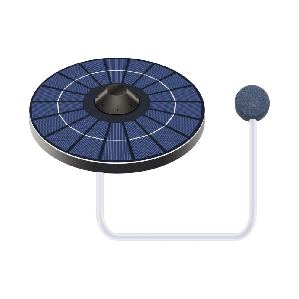 Zonne-energie vijverbeluchter zuurstofpomp met luchtslang en bubbelsteen drijvende watervijverbeluchter
