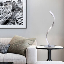 Lámpara de noche LED de arco para lectura, lámpara de mesa de noche de metal, luz blanca cálida con