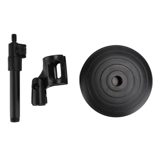 Support de microphone de table à angle réglable avec base en fer PC-02, étanche et résistant à l'abrasion 1