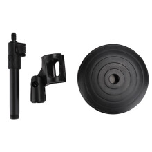 Support de microphone de table à angle réglable avec base en fer PC-02, étanche et résistant à l'abrasion