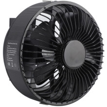 Ventilador de chimenea redondo, ventilador de estufa calentado, ventilador de quemador de leña de aleación