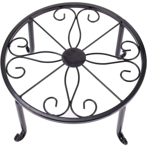Support de plantes en fer forgé Support de pot de fleurs en fer forgé Décoration de balcon intérieur 1
