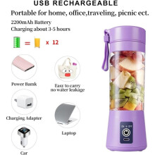 Draagbare cocktailblender, USB elektrische sapcentrifuge, mini draagbare blender voor smoothies en smoothies,