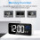 Alarm clock, digital clock with temperature display, snooze 3