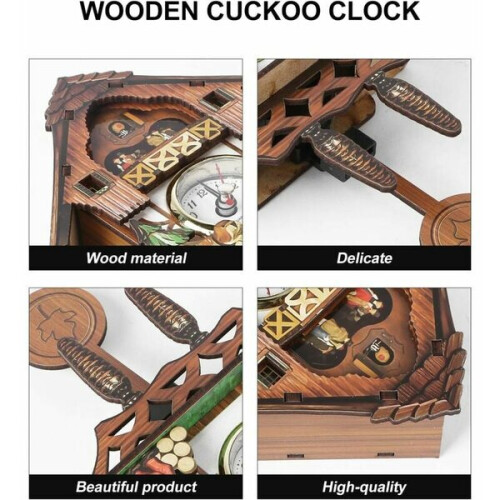 Black forest clock with quartz work and cuckoo call, c 2