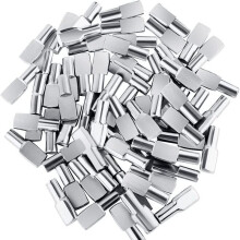 60 Stück Regalstifte für Möbel, Regalträger, Metall vernickelt, 5 mm