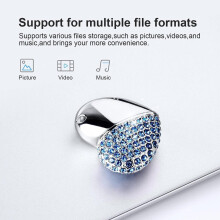 Chiavetta USB 64 GB Chiavetta USB Collana a forma di cuore Chiavetta USB 2.0 Originale Regalo per donna