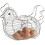 Metal egg basket Egg Chromed metal egg basket 2
