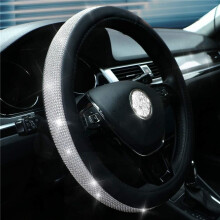 Coprivolante universale per auto da 38 cm, coprivolante antiscivolo con strass, accessorio decorativo