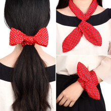 2 pezzi, rosso+nero, fascia per capelli bohémien vintage anni '40, accessori per capelli da bambina