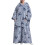 Extra Long Hooded Blanket Oversized Hooded Pullover Sleeve Hooded Blanket One Size Pullover Blanket 2