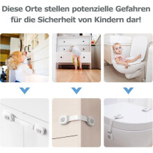 6 stuks babyveiligheidsdeurblokkering, ladekastvergrendeling en koelkastveiligheidskast voor kinderen