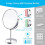 1x/10x Magnifying Makeup Mirror Illuminated Magnifying Mirror, 3 Adjustable Light Colors USB Charging 3