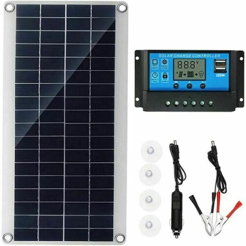 300W 12V Solar Panel, Solar Panel Kit, Battery Charger Kit with 20A Solar Charge Controller for RV, 1