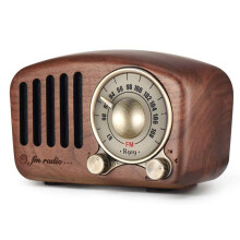 Radio retrò con altoparlante Bluetooth Aooeou Radio Vintage Piccola Noce Classica FM FM SD MP3 Radio