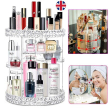 Großer 360 Grad drehbarer Make-up-Organizer, Kosmetik-Aufbewahrungsbox, Parfümständer