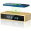 Bamboo Digital Alarm Clock with Wireless Charging, Digital LED Morning Alarm Clock with Snooze Function, 2