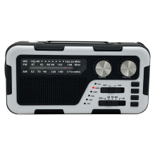 Radio meteorologica portatile di emergenza alimentata ad energia solare, radio meteorologica AM/FM/NOAA