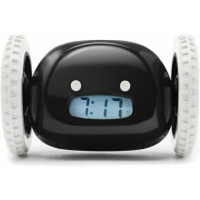 Sveglia su ruote super rumorosa per dormire profondamente, per adulti o bambini, orologio robot divertente