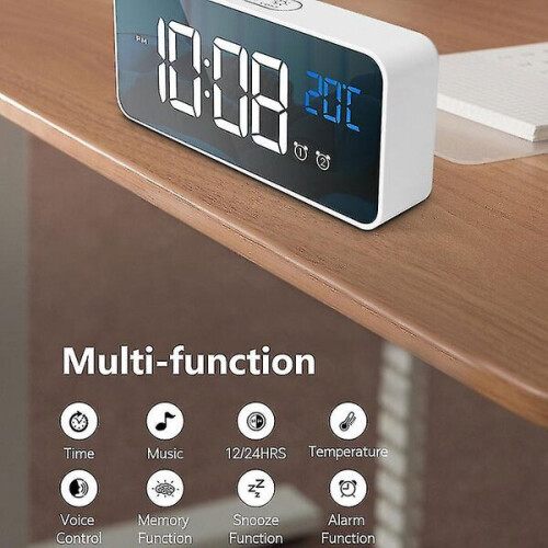 Rich Large Digital Alarm Clock for Visually Impaired Large Electric Clock Fully Dimmable Brightness
