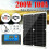 Solar Panel Kit 200W 60A 12V Battery Charge Controller Trailer Boat Outdoor, 1