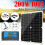 Solar Panel Kit 200W 60A 12V Battery Charge Controller Trailer Boat Outdoor, 2