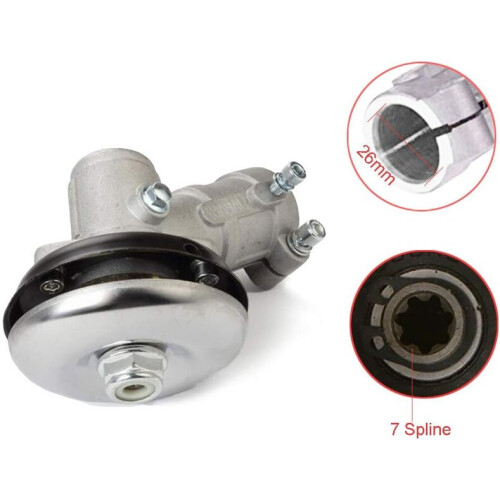Ingranaggio conico per decespugliatore da 26 mm / 28 mm, testa ingranaggi universale per decespugliatore, 2