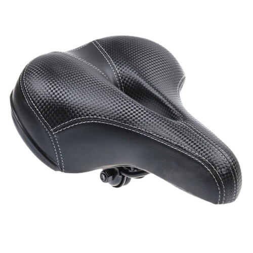 Comfortable Oversized Bike Saddle - Extra Wide Exercise Saddle for Women, Senior Men, Universal Replacement
