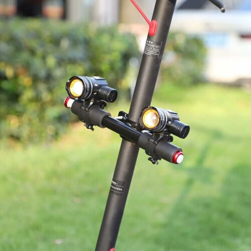 USB Rechargeable LED Electric Scooter Front Light with Handlebar Kids Scooter Handlebar Adjustable Handrail