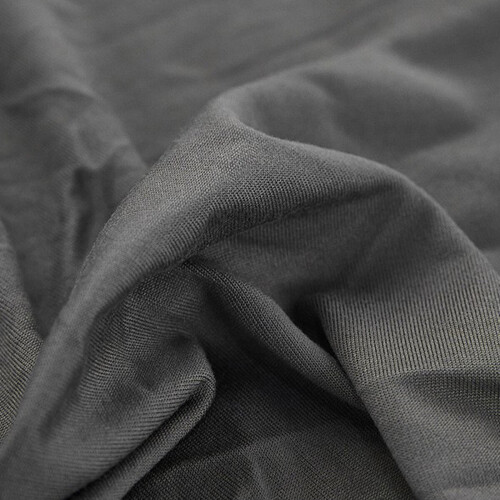 L Shape Waterproof Sofa Cover, Comfortable Stretch Fabric (Black, 145 x 185)