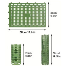 Juego de 6 protectores de tronco de árbol Ahlsen, protectores de corteza de árbol de plástico ajustables