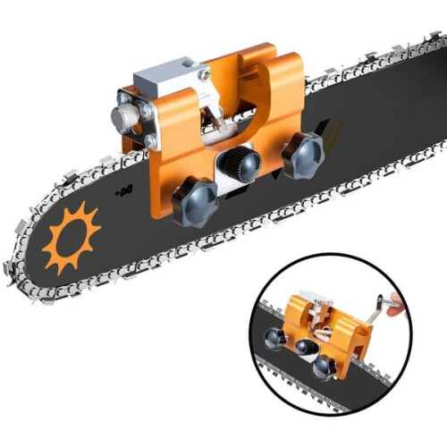 Chainsaw Sharpener, Chainsaw Chain Sharpener Kits with 3 Carbide Blades, Suitable for All Types of Chainsaws, 2