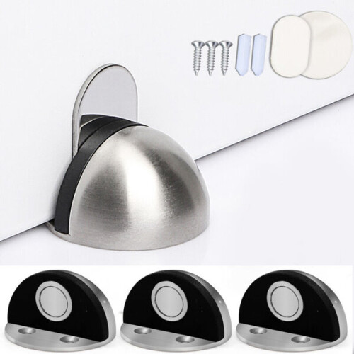 Magnetische Türstopper (4er-Pack) – Magnetischer Bodenschutz – Robuster Türstopper – Langlebiger Edelstahl 1
