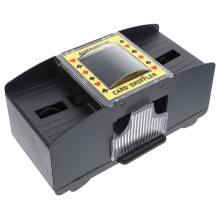 Tischspiel Pokerkarten Elektrischer automatischer Poker-Shuffler Casino-Roboter-Shuffler Schwarz