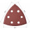 Hook and Loop Sanding Pads 50pcs 90mm Triangle Sanding Pads 6 Holes Triangle Sanding Paper Disc Various 3
