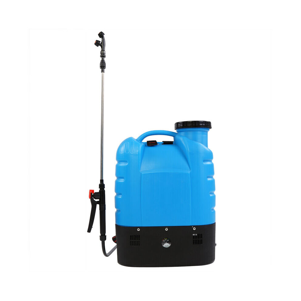 Pulvérisateur à dos à piles, double buse, 16 L, portable, pour jardin, bouteille sous pression, désherbant